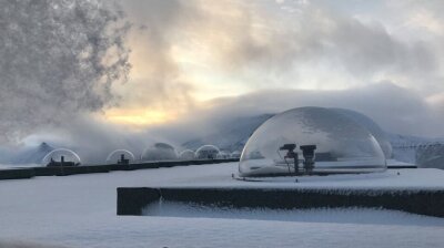 Research facility Kjell Henriksen Observatory Longyearbyen Svalbard