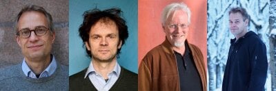 Portrettfoto av fire forskere