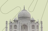 Illustrasjonsbilde av Taj Mahal